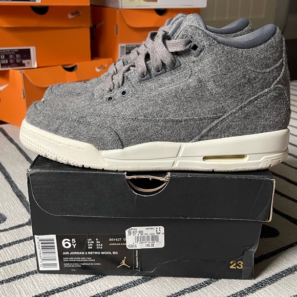 Jordan Other - Jordan 3 wool mens 6.5 womens 8 condition 9.9/10